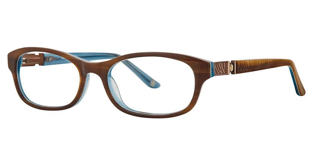 Daisy Fuentes DFOlinda Eyeglasses - Brown - view 2